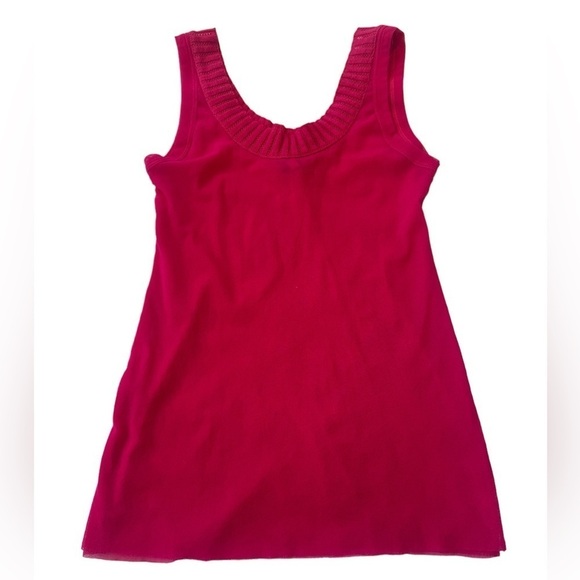 Jean Paul Gaultier 1990’s Deadstock Hot Pink Sheer Mesh Tank - Picture 5 of 10